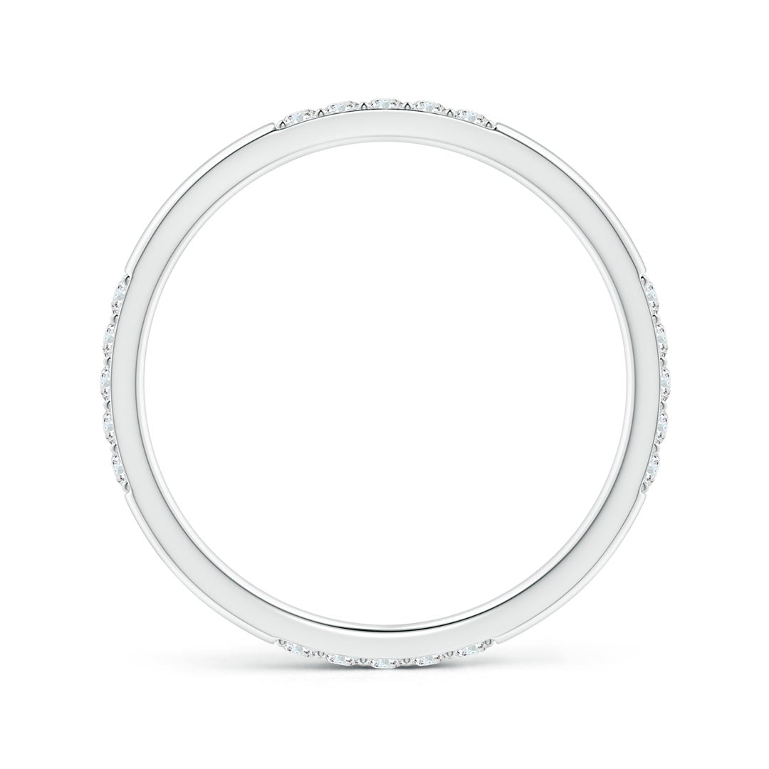 Moissanite Multi-Section Pavé Wedding Band - 1.8 mm