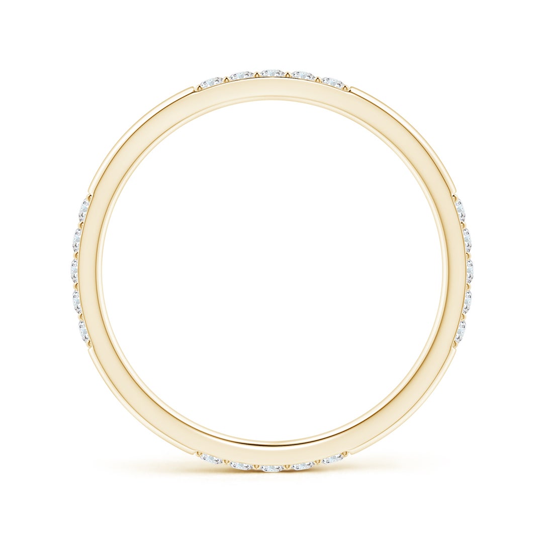 Moissanite Multi-Section Pavé Wedding Band - 1.8 mm
