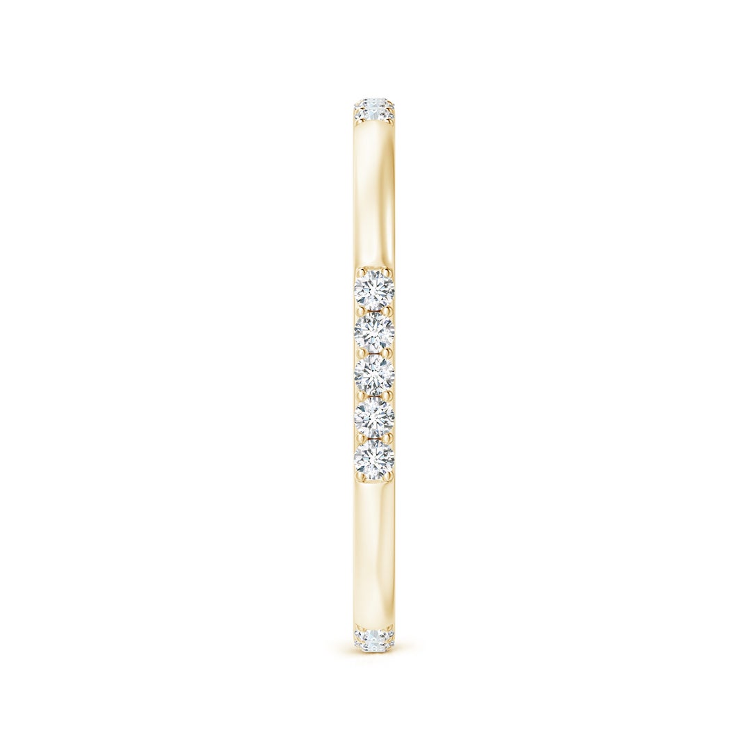 Moissanite Multi-Section Pavé Wedding Band - 1.8 mm