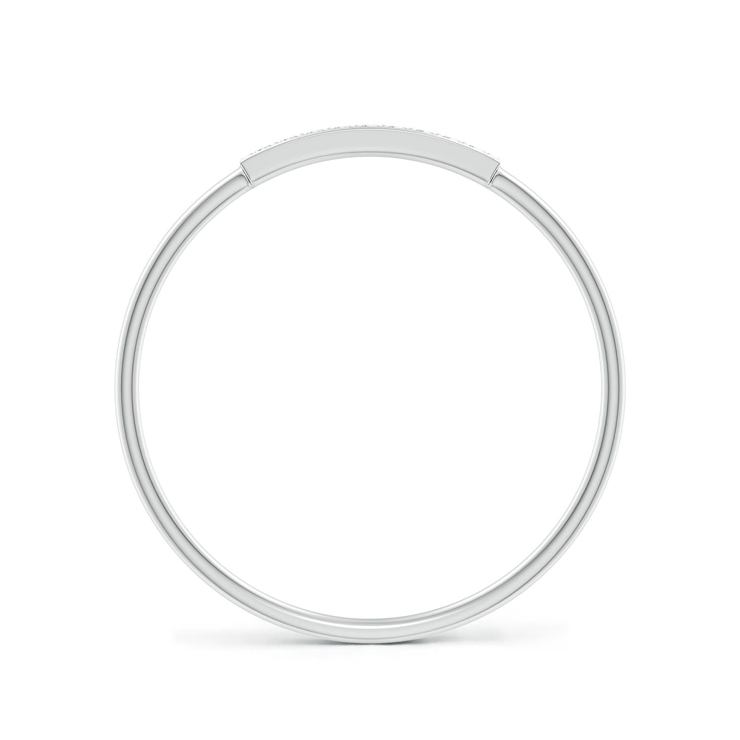 Moissanite Pavé Bar Stackable Band – 1.2 mm