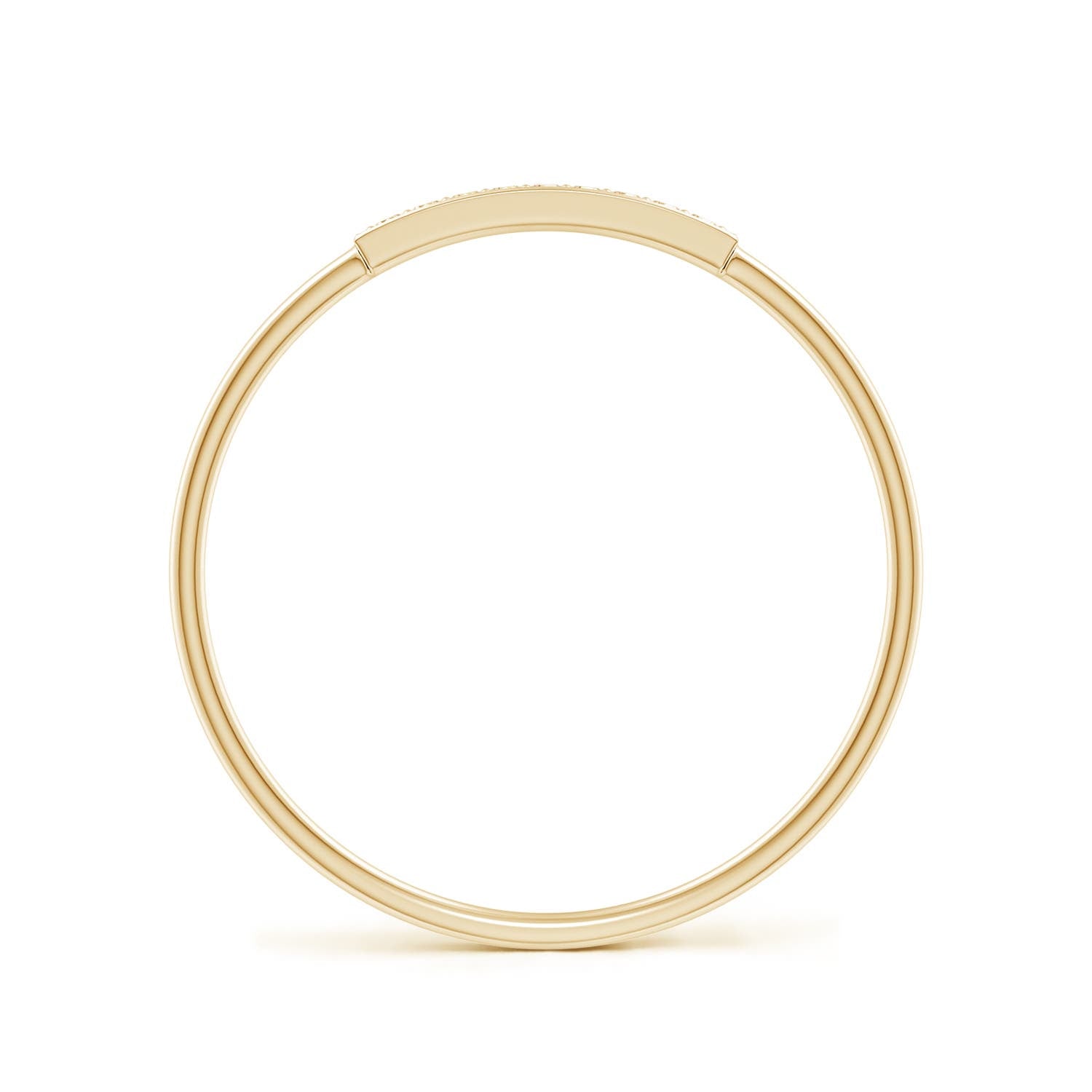 Moissanite Pavé Bar Stackable Band – 1.2 mm