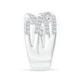 Multi-Band Criss-Cross Moissanite Wrap Ring