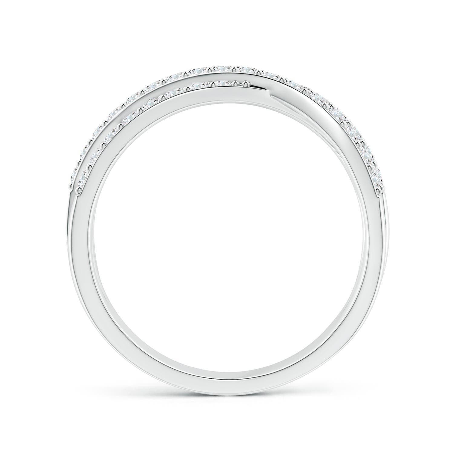 Multi-Band Criss-Cross Moissanite Wrap Ring