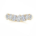 Multi-Shape Moissanite Contoured Wedding Band