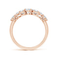Multi-Shape Moissanite Contoured Wedding Band