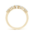 Multi-Shape Moissanite Contoured Wedding Band