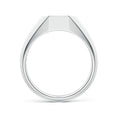 Octagon Pavé Moissanite Octagon Men's Signet Ring