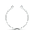 Open Two-Stone Moissanite Wedding Band - 1.8 mm