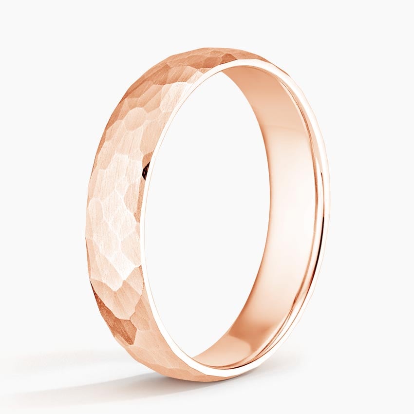 5 mm Organic Texture Matte Men’s Wedding Band