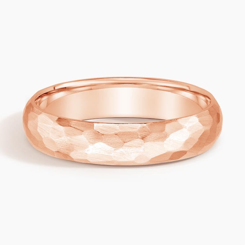 5 mm Organic Texture Matte Men’s Wedding Band