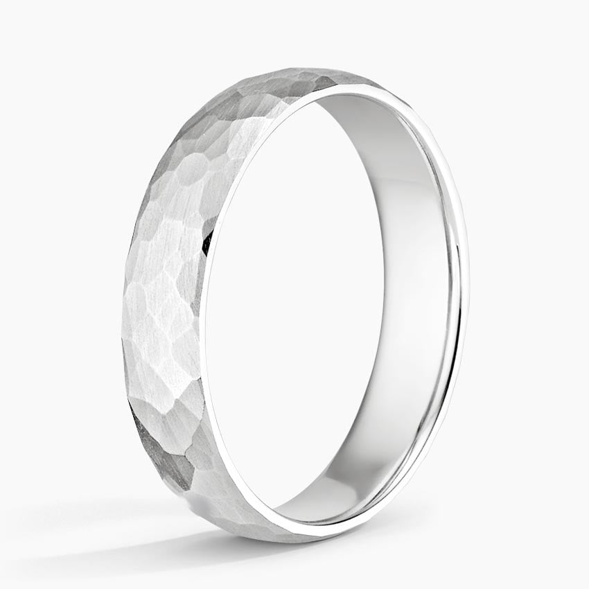 5 mm Organic Texture Matte Men’s Wedding Band