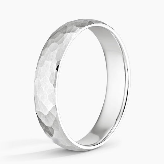5 mm Organic Texture Matte Men’s Wedding Band