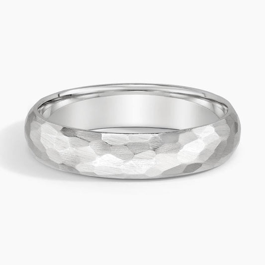 5 mm Organic Texture Matte Men’s Wedding Band