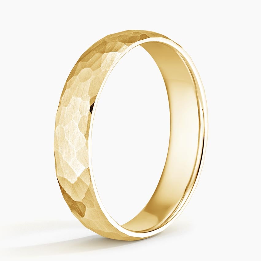 5 mm Organic Texture Matte Men’s Wedding Band