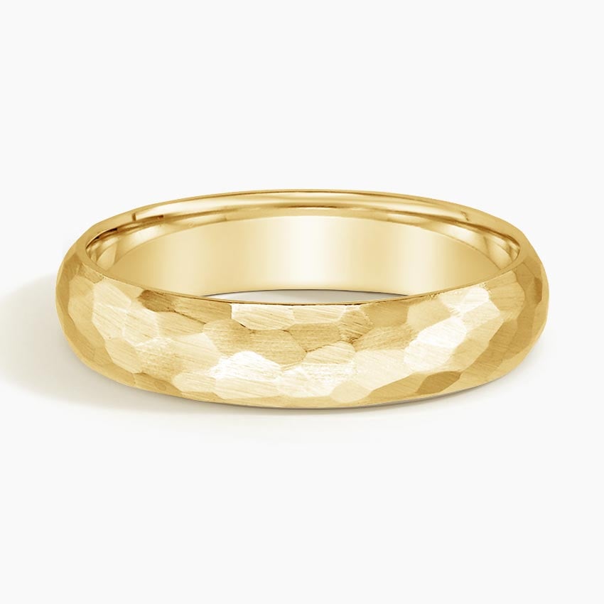 5 mm Organic Texture Matte Men’s Wedding Band