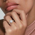 Oval Cut French Pavé Flush-Fit Moissanite Engagement Ring