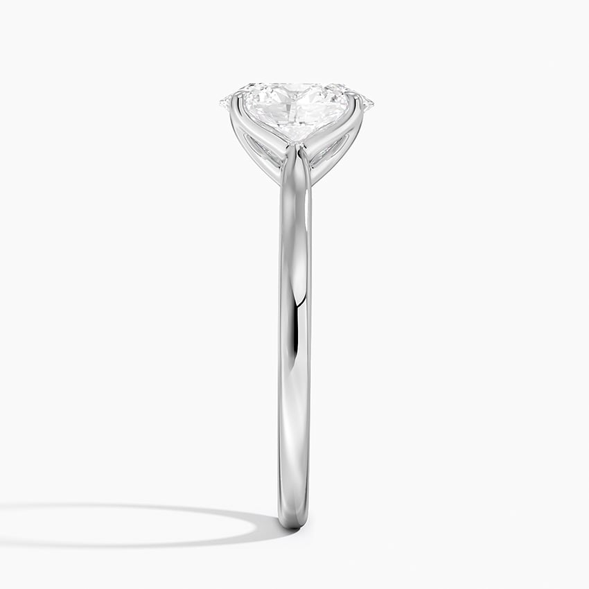 Oval Cut Petal Prong Solitaire Moissanite Engagement Ring