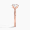 Oval Cut Petal Prong Solitaire Moissanite Engagement Ring
