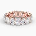 Oval Eternity Moissanite Wedding Band- 5.0 mm