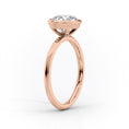 Oval Lab-Grown Diamond Knife-Edge Bezel Solitaire Engagement Ring