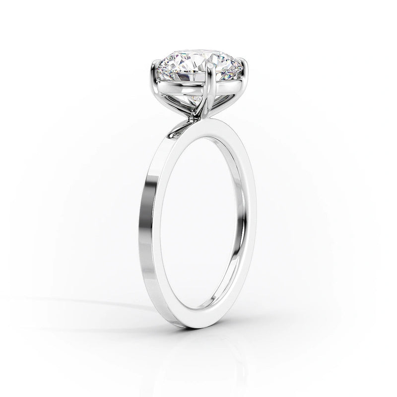 Oval Lab-Grown Diamond Solitaire Engagement Ring