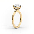 Oval Lab-Grown Diamond Solitaire Engagement Ring