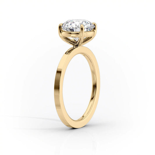 Oval Lab-Grown Diamond Solitaire Engagement Ring