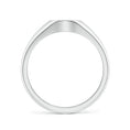 Oval Shape Curved Pavé Moissanite Men’s Signet Ring