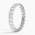 Oval Eternity Moissanite Wedding Band - 3.0 mm