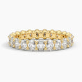 Oval Eternity Moissanite Wedding Band - 3.0 mm