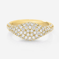 Pavé Moissanite Signet Ring