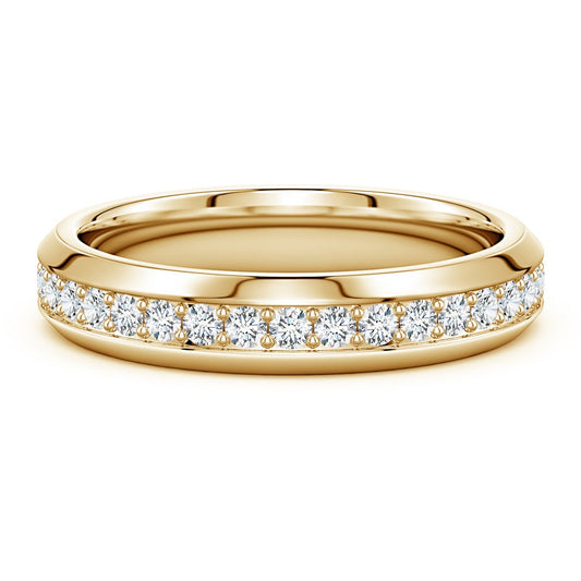 Eternity Pavé Moissanite Men’s Wedding Band-5 mm