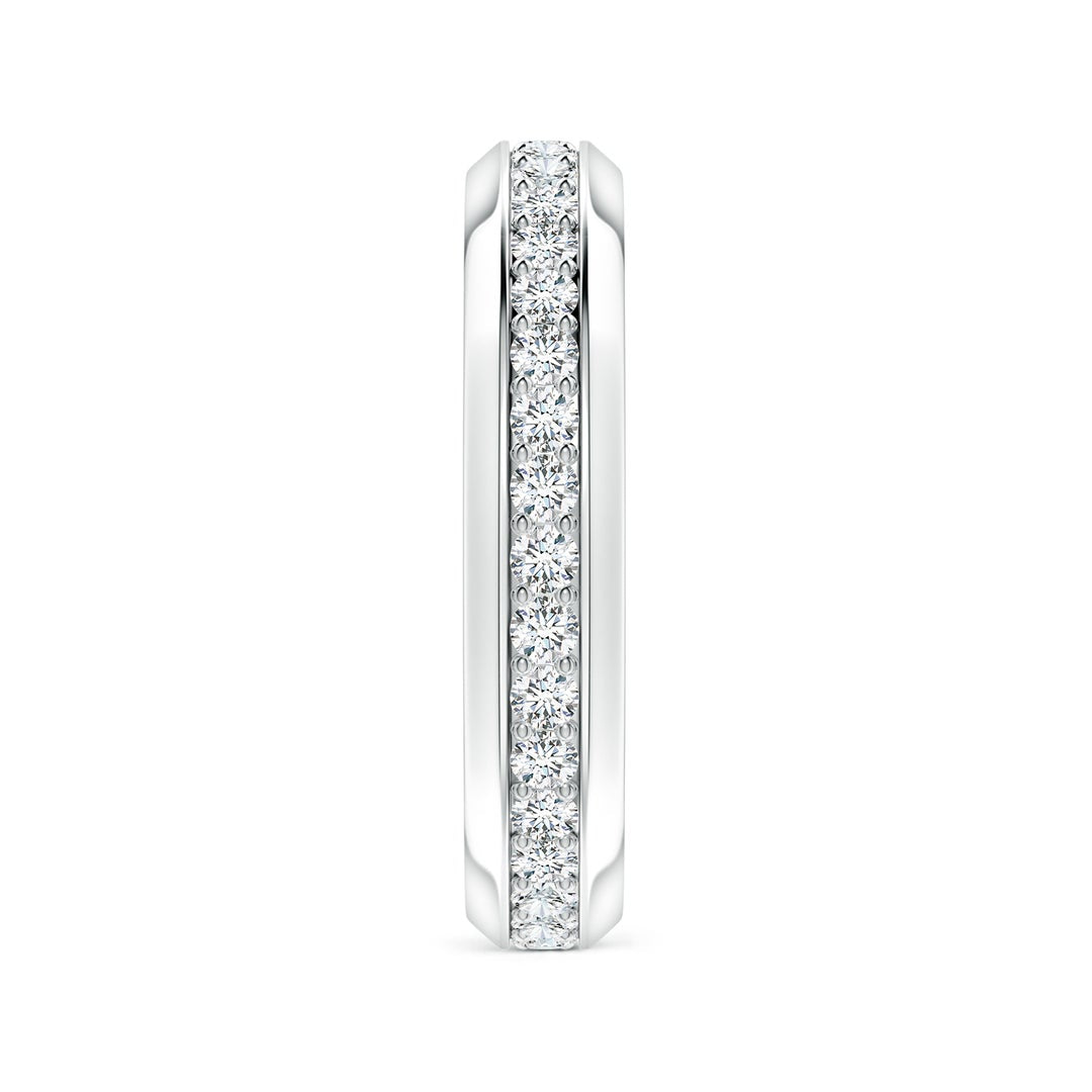 Eternity Pavé Moissanite Men’s Wedding Band-5 mm