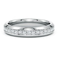 Eternity Pavé Moissanite Men’s Wedding Band-5 mm