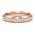 Eternity Pavé Moissanite Men’s Wedding Band-5 mm