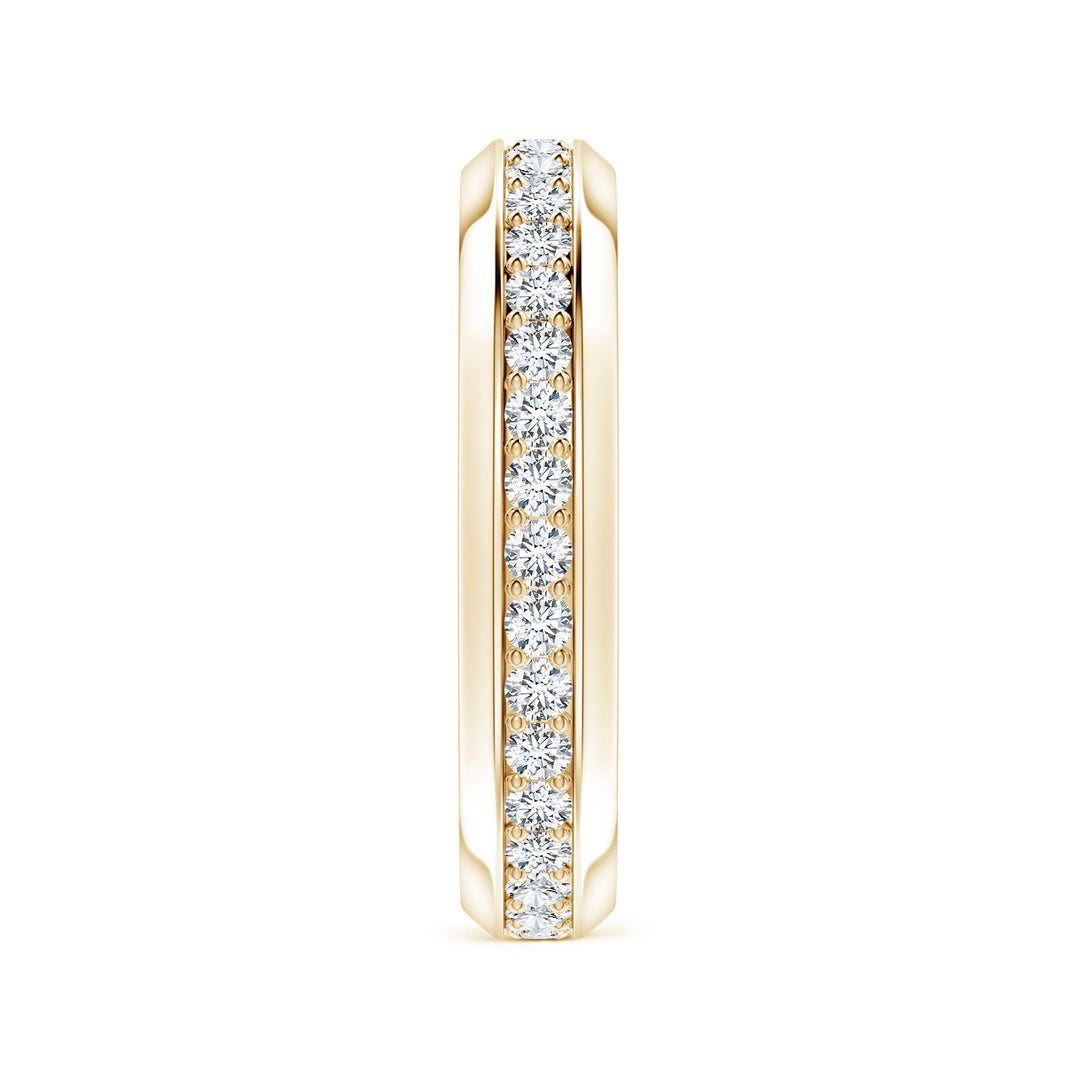 Eternity Pavé Moissanite Men’s Wedding Band-5 mm