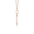 Pavé Moissanite Crescent Moon Pendant Necklace