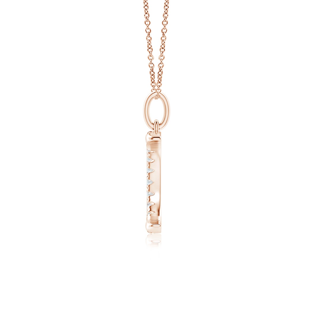 Pavé Moissanite Crescent Moon Pendant Necklace
