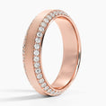 6.0 mm Eternity Moissanite Edges Matte Men’s Wedding Band
