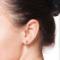 Pear Cut Citrine Bezel Stud Earrings