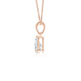 Pear Moissanite Solitaire Pendant Necklace