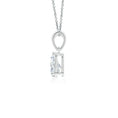 Pear Moissanite Solitaire Pendant Necklace