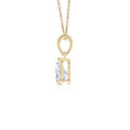 Pear Moissanite Solitaire Pendant Necklace
