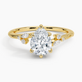 Pear Cut Floral-Inspired Engagement Ring