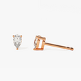 Load image into Gallery viewer, Pear Cut Moissanite Stud Earrings
