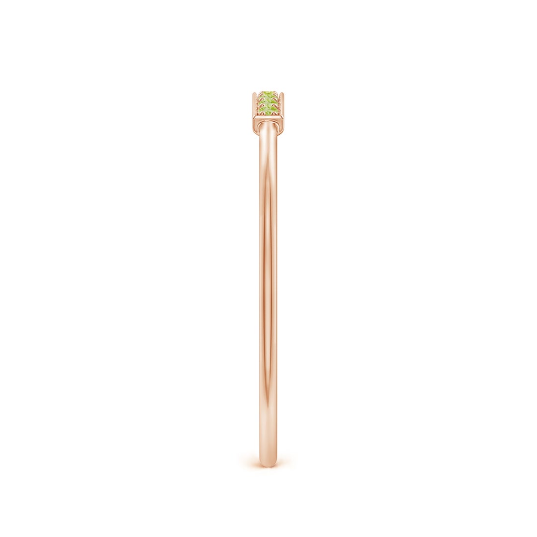 Peridot Pavé Bar Stackable Band – 1.2 mm