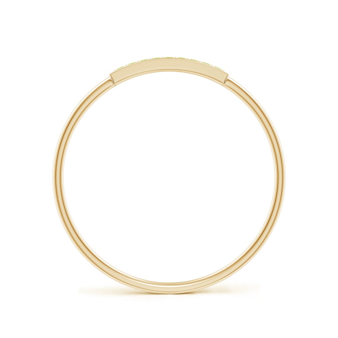 Peridot Pavé Bar Stackable Band – 1.2 mm