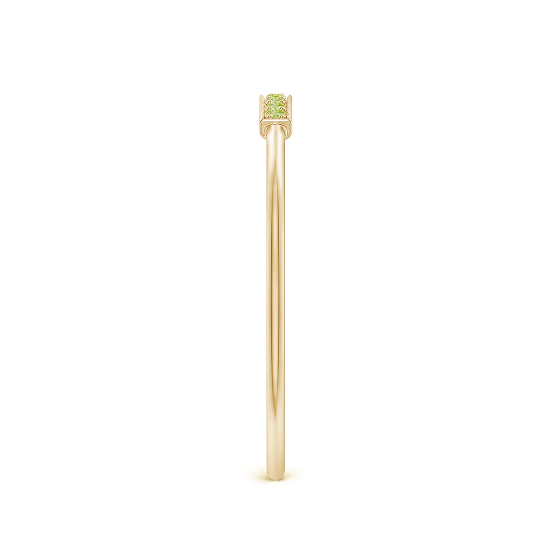 Peridot Pavé Bar Stackable Band – 1.2 mm