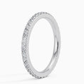 Petite Shared Prong Moissanite Eternity Wedding Band – 1.8 mm