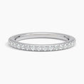 Petite Moissanite Three-Quarter Coverage Wedding Band – 1.8 mm